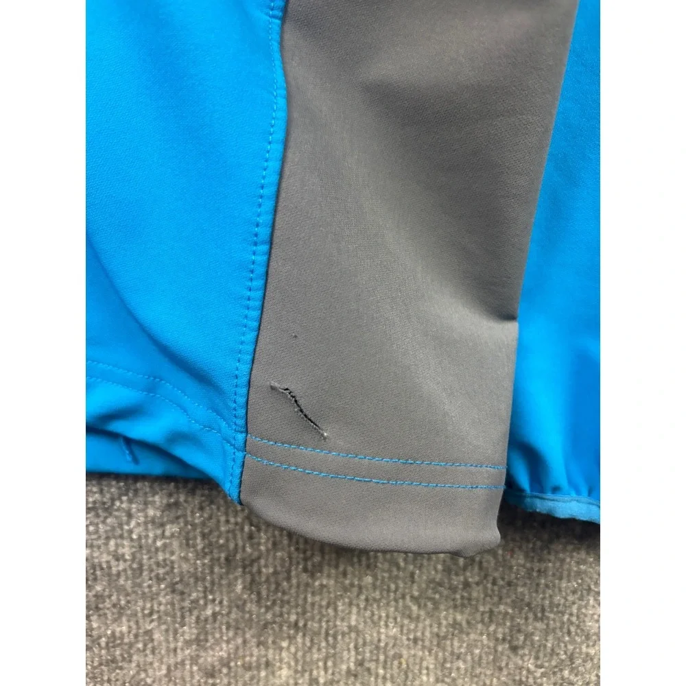 The North Face Softshell Jacket Mens XXL Blue Apex Bionic Full Zip Windproof